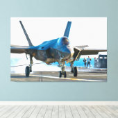 F-35C稲妻II 40x60 キャンバスプリント (インサイチュ (ウッドフロア))