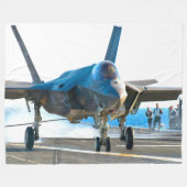 F-35C ライトニング II フリースブランケット (正面(横))