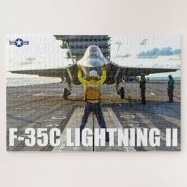 F-35C ライトニング II (20x30 インチ) ジグソーパズル