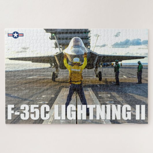 F-35C ライトニング II (20x30 インチ) ジグソーパズル (横)
