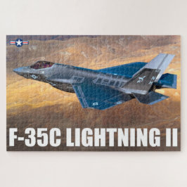 F-35C ライトニング II (20x30 インチ) ジグソーパズル