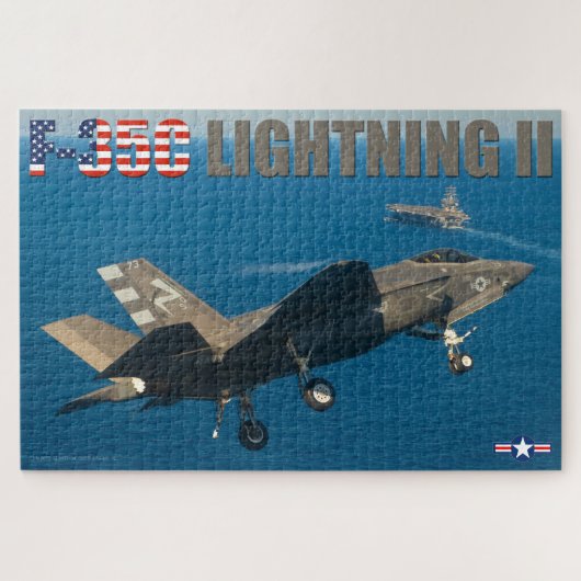 F-35C ライトニング II (20x30 インチ) ジグソーパズル (横)