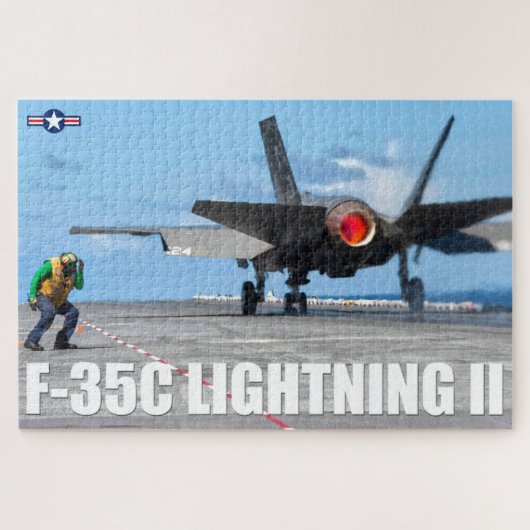 F-35C ライトニング II (20x30 インチ) ジグソーパズル (横)