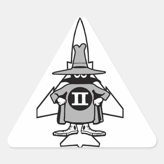 F-4ファントムスポック 三角形シール (正面)