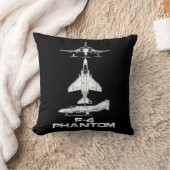 F-4ファントム戦闘機ジェット機飛行機パイロット軍隊Ai クッション (ブランケット)