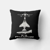 F-4ファントム戦闘機ジェット機飛行機パイロット軍隊Ai クッション (裏面)