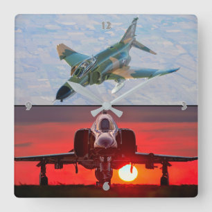 F-4ファントム スクエア壁時計