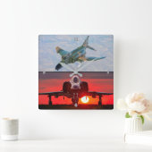 F-4ファントム スクエア壁時計 (ホーム)