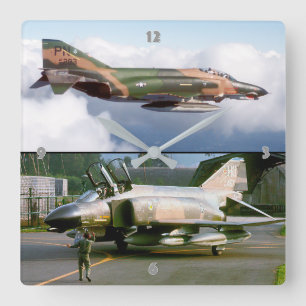 F-4ファントム スクエア壁時計