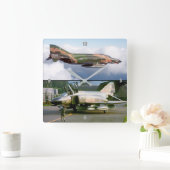 F-4ファントム スクエア壁時計 (ホーム)