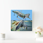 F-4ファントム スクエア壁時計 (ホーム)