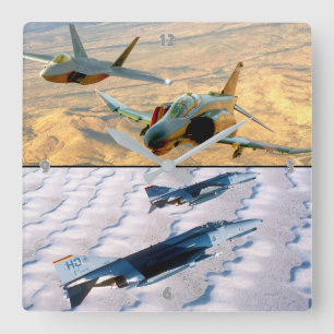 F-4ファントム スクエア壁時計