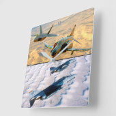 F-4ファントム スクエア壁時計 (傾斜)