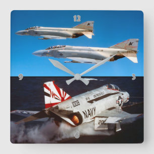 F-4ファントム スクエア壁時計