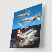 F-4ファントム スクエア壁時計 (傾斜)