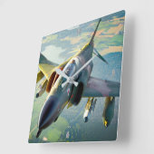F-4ファントム スクエア壁時計 (傾斜)