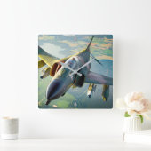 F-4ファントム スクエア壁時計 (ホーム)