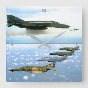 F-4ファントム スクエア壁時計