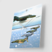F-4ファントム スクエア壁時計 (傾斜)