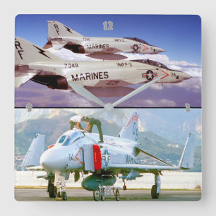 F-4ファントム スクエア壁時計