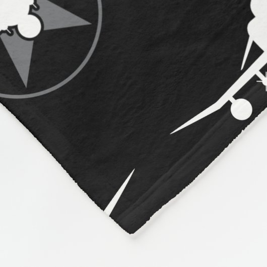 F-4ファントムII型軍隊戦闘機 フリースブランケット (角)