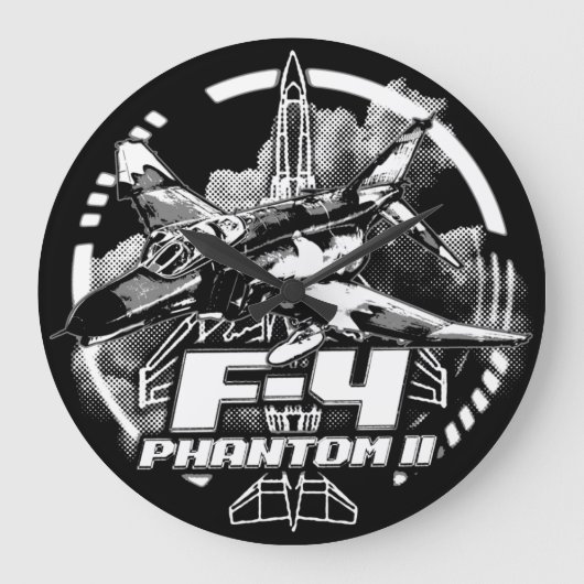 F-4ファントムII ラージ壁時計 (正面)