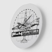 F-4ファントムII ラージ壁時計 (傾斜)