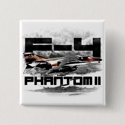 F-4ファントムII 缶バッジ (正面)
