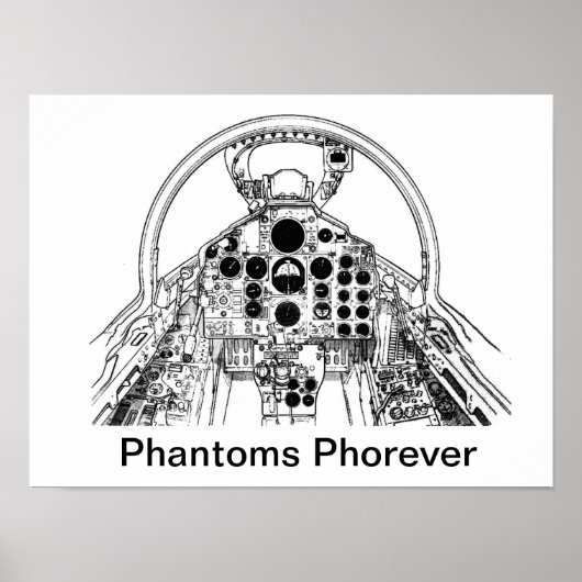 F-4フロントコックピット ポスター (正面)