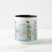 F-4幻影の乗組員責任者11Ozのコーヒー・マグ マグカップ (中央)