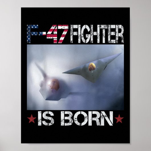 F 47ファイタージェットF47第6世代ファイターF-47米国空気F ポスター (正面)