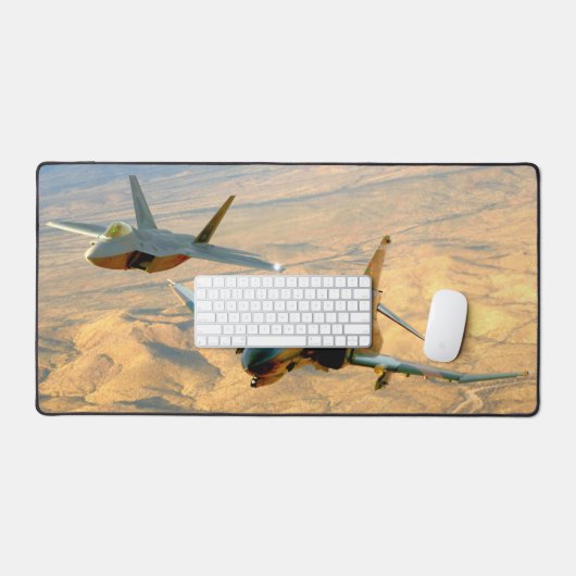 F-4 PHANTOMおよびF-22 RAPTOR デスクマット (キーボード&マウス)