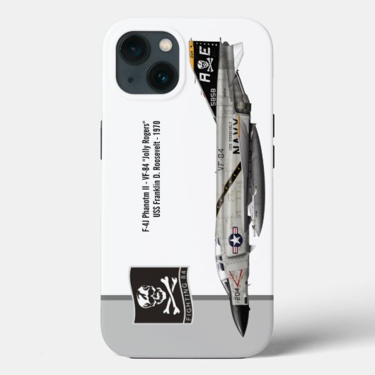 F-4 Phantom II VF-84 Jolly Rogers profile Case-Mate iPhoneケース (裏面)