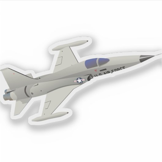 F-5小型戦闘機 シール (正面)