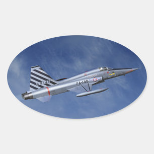 F-5自由の戦闘機 楕円形シール