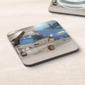 F-6FのHellcatの第二次世界大戦の戦闘機の コースター (左側)