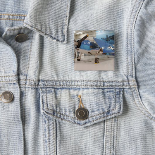 F-6FのHellcatの第二次世界大戦の戦闘機の 缶バッジ (インサイチュ)