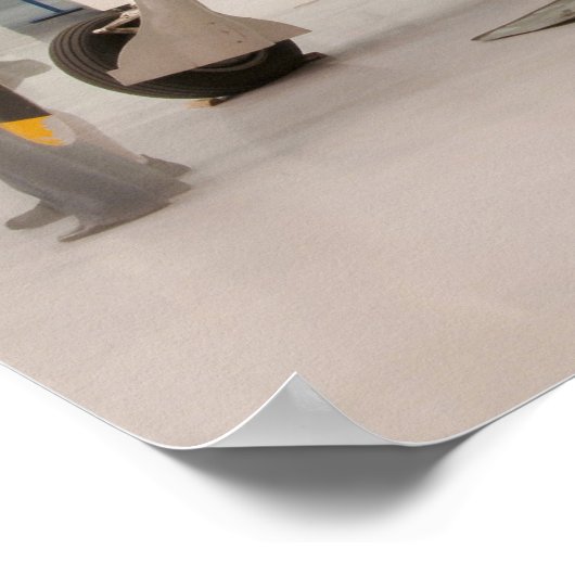 F-6Fヘルキャット第二次世界大戦の戦闘機飛行機 ポスター (角)