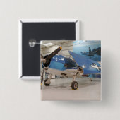 F-6F ヘルキャット 第二次世界大戦の戦闘機が 缶バッジ (正面&裏面)
