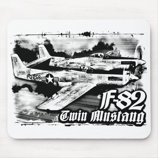F-82ツインマスタング マウスパッド (正面)
