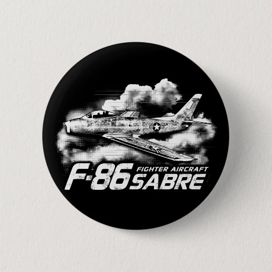 F-86サベル 缶バッジ (正面)