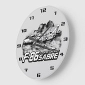 F-86セイバー ラージ壁時計 (傾斜)