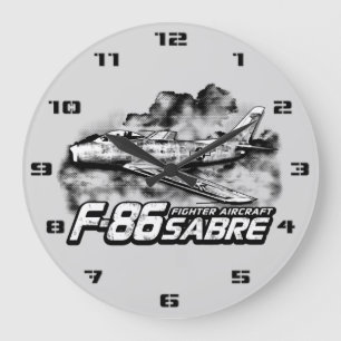 F-86セイバー ラージ壁時計