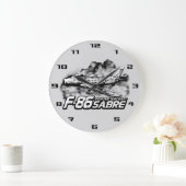 F-86セイバー ラージ壁時計 (ホーム)