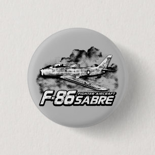 F-86セイバー 缶バッジ