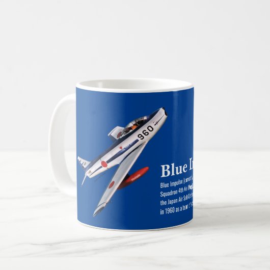 F-86F Blue Impulse ブルーインパルス コーヒーマグカップ (正面左)