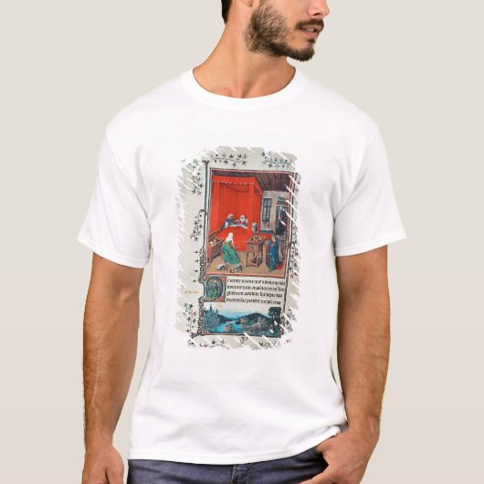 f.93v洗礼者ヨハネおよびBaptisの誕生 Tシャツ (正面)