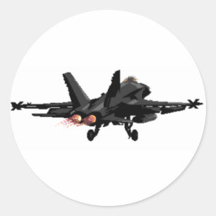 F/A-18スズメバチの戦闘機のステッカー ラウンドシール