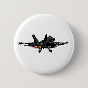 F/A-18スズメバチの戦闘機ボタン 缶バッジ
