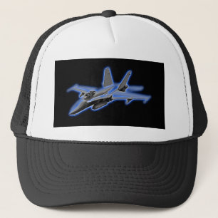 F/A-18スズメバチの青い戦闘機 キャップ